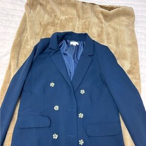 Honey Punch Classic Navy Blazer